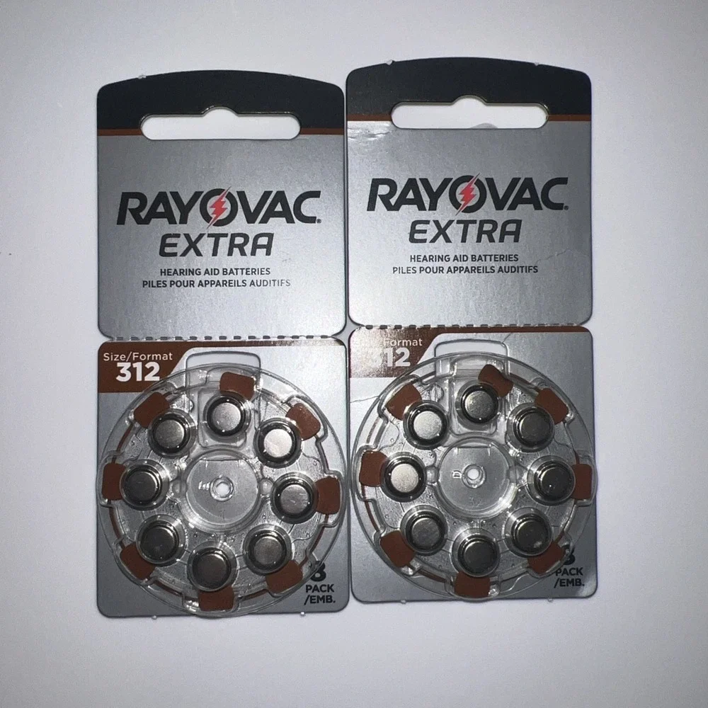 Rayovac Extra‎ Advanced Hearing Aid Battery Size 312 (2 Packs)